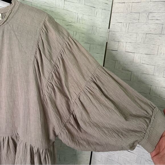 Mod Ref oversize peasant top balloon sleeves Gazzy  bohemian hippie festival - Picture 3 of 10